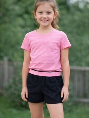 Wonder Nation Pink and Black Girls Kids Matching Set - 6-6X New